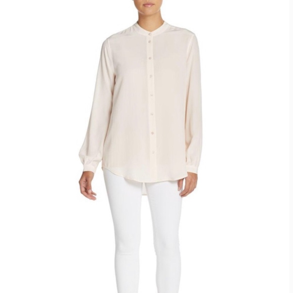 Equipment Henri Silk Blouse cream retail $218